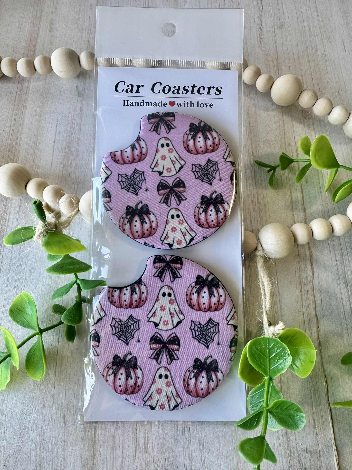 Spooky Chic Car Coasters
