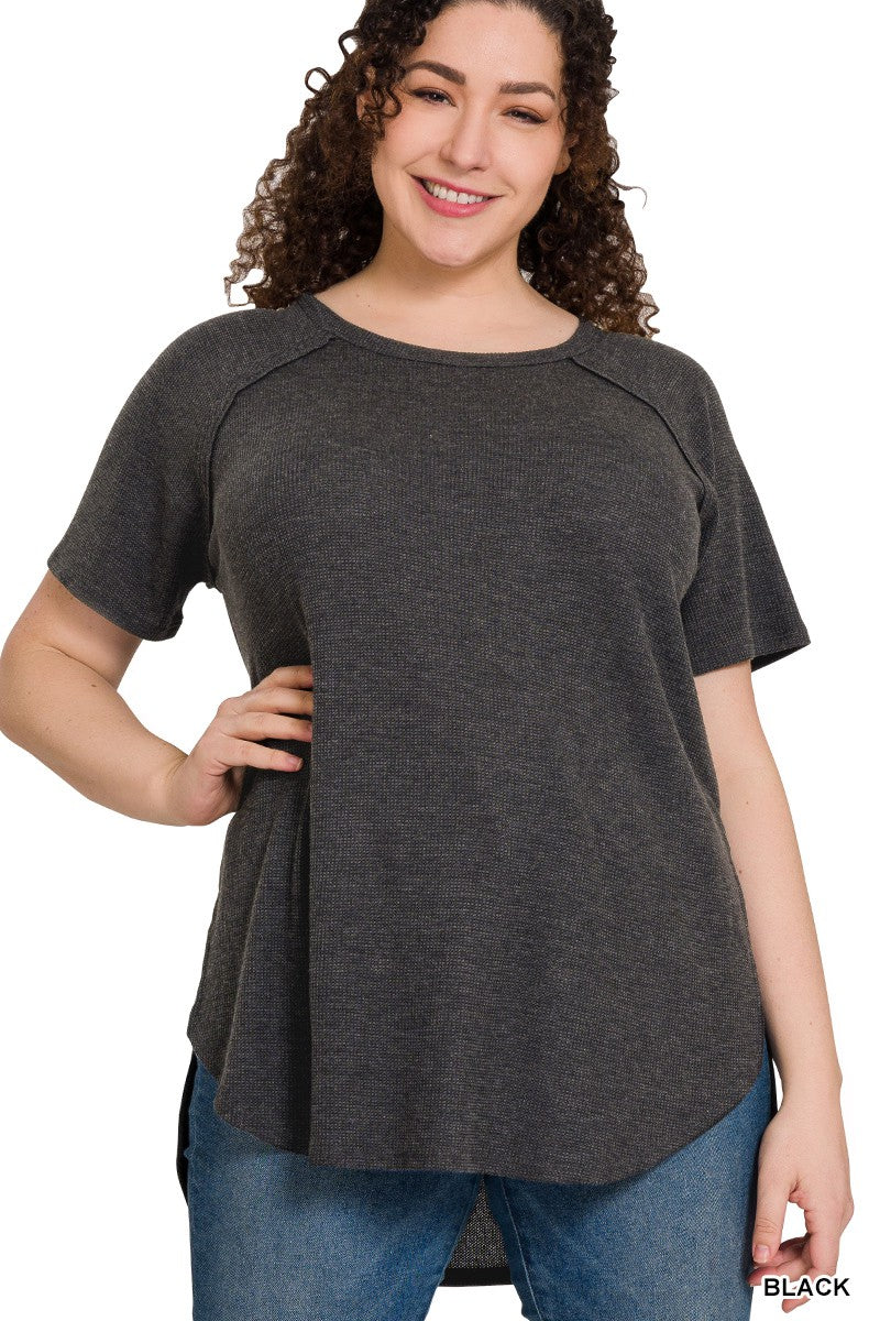 Melage Baby Waffle Short Sleeve Top