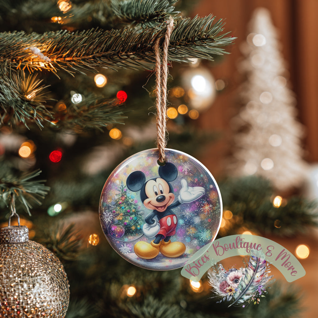 Cheerful Holiday Mouse Ornament – Whimsical Christmas Tree Decoration 2025