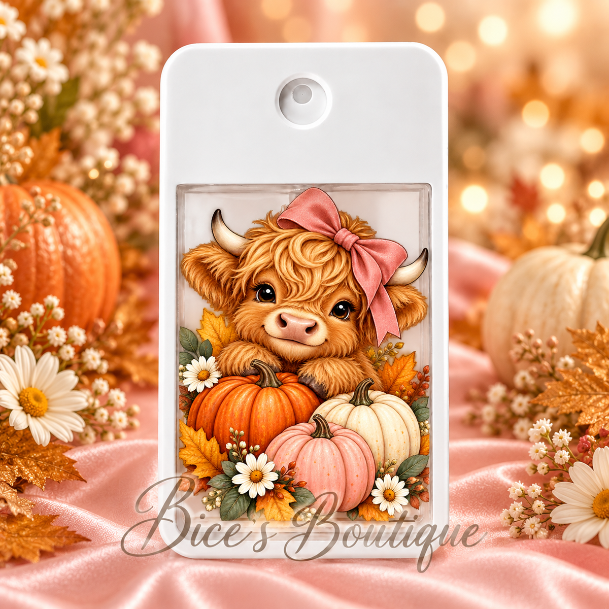 Autumn Highland Cow Spray Sanitizer
