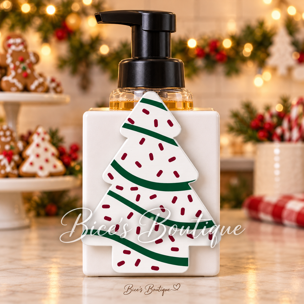 Christmas Snack Cake Tree Interchangeable Faceplate
