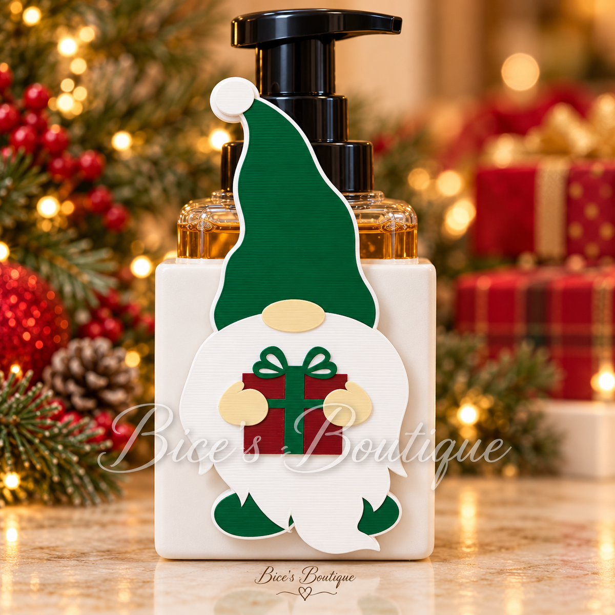 Christmas Gift Gnome Interchangeable Faceplate
