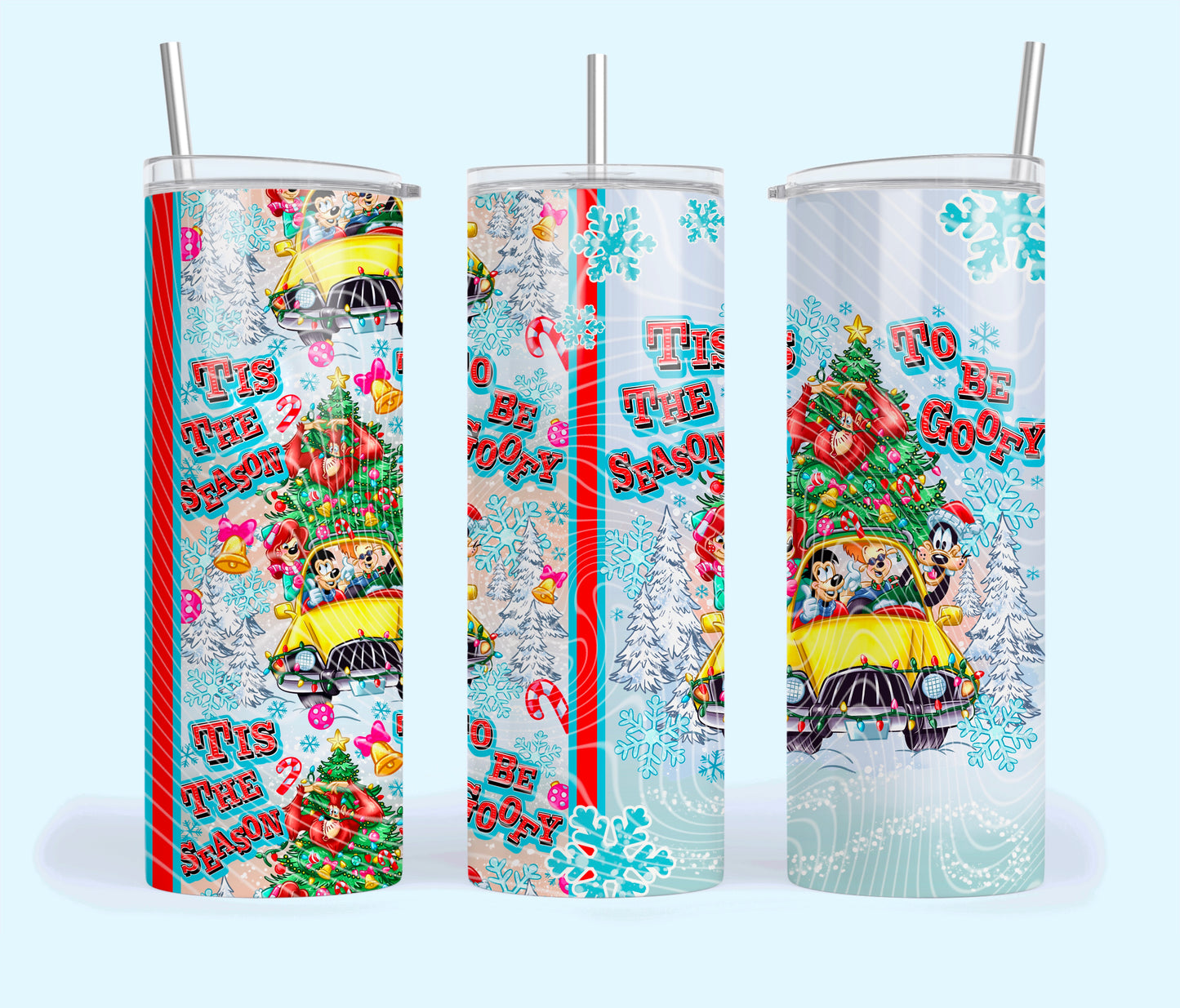 “Tis the Season to Be Silly 20oz Christmas Tumbler – Festive Holiday Car Ride Cup”