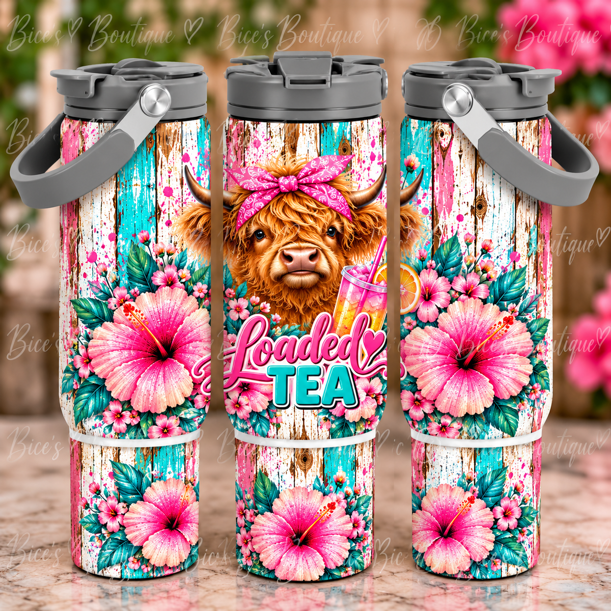 Highland Cow Loaded Tea 30oz Tumbler