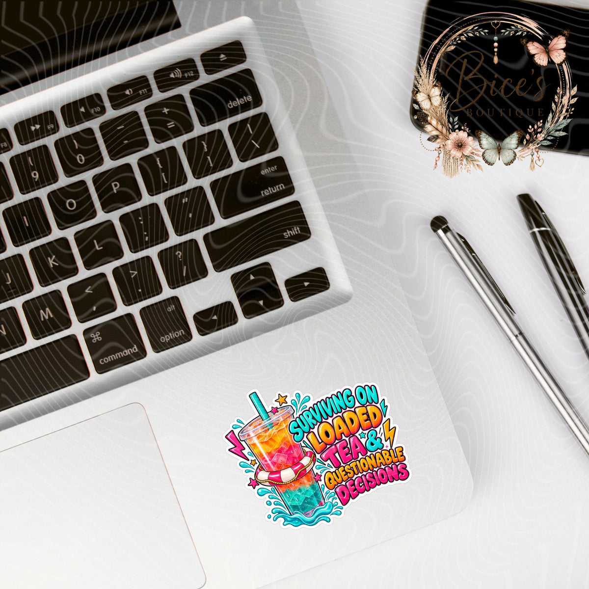 Surviving on Loaded Tea UV DTF Cup Decal