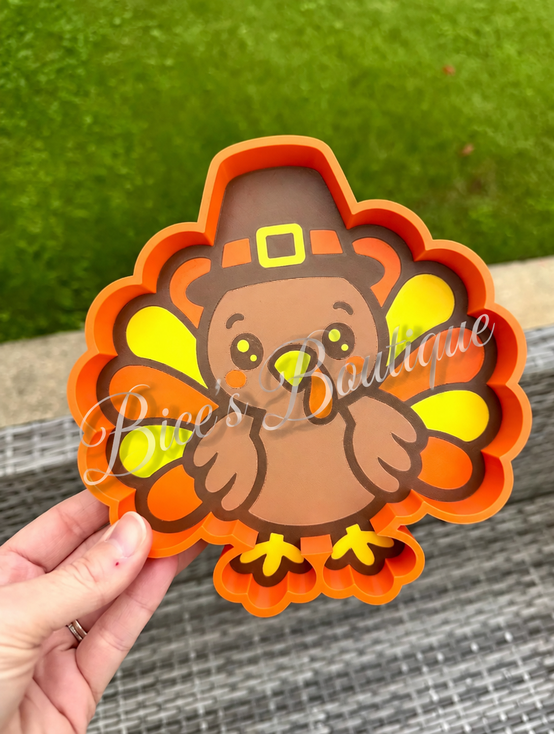 Cute Turkey Trinket Tray – 3D Printed Thanksgiving Organizer