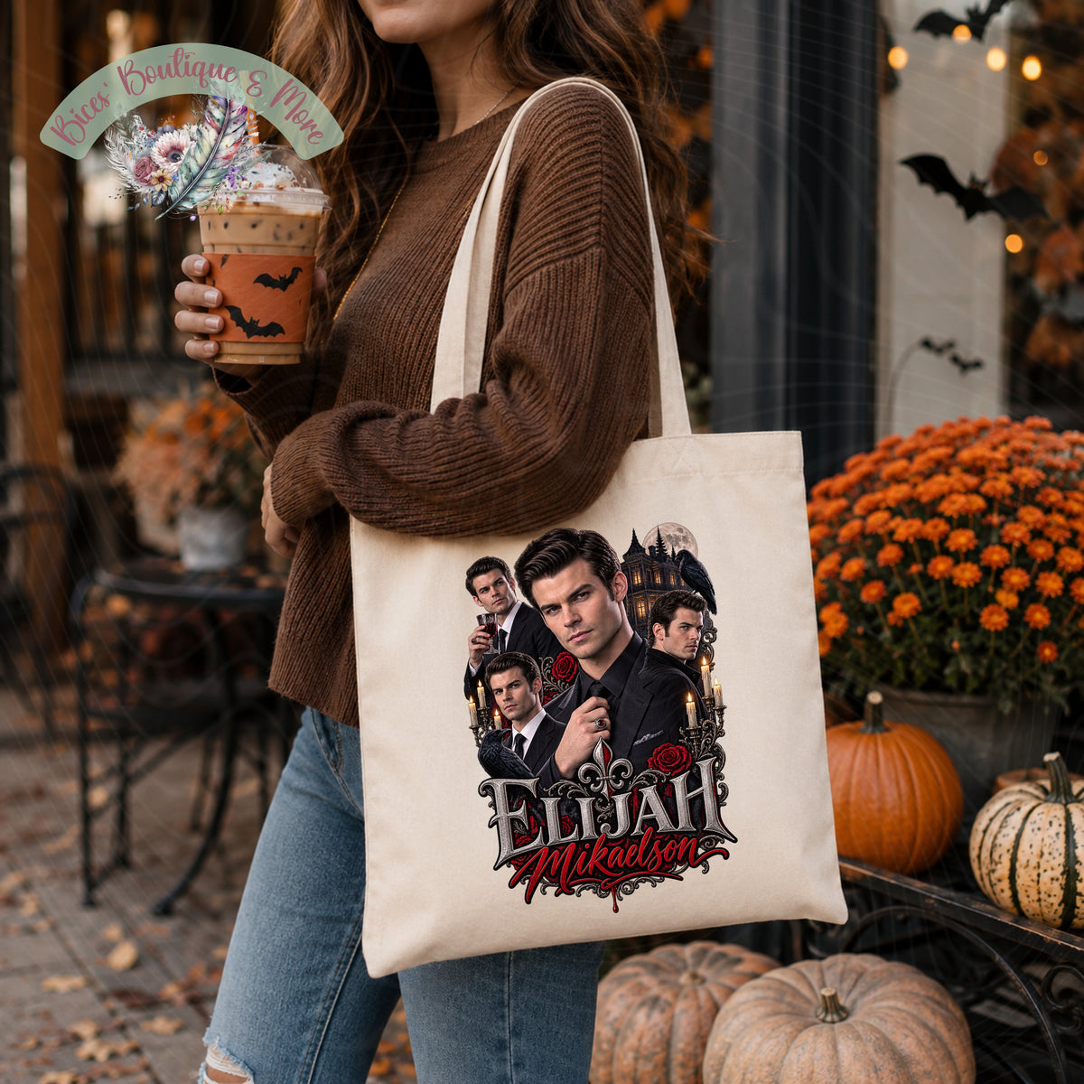 Brooding Vampire Inspired Tote Bag