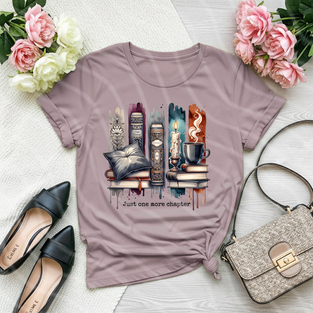 Just One More Chapter Book Lover Graphic Tee