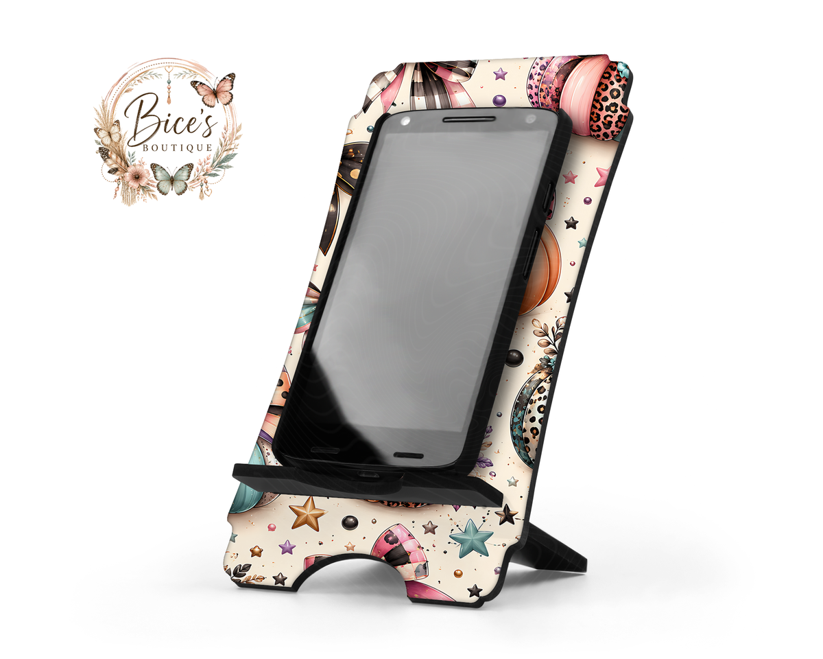 Pretty Pumpkins & Bows Phone Stand – Fall Desk Accessory