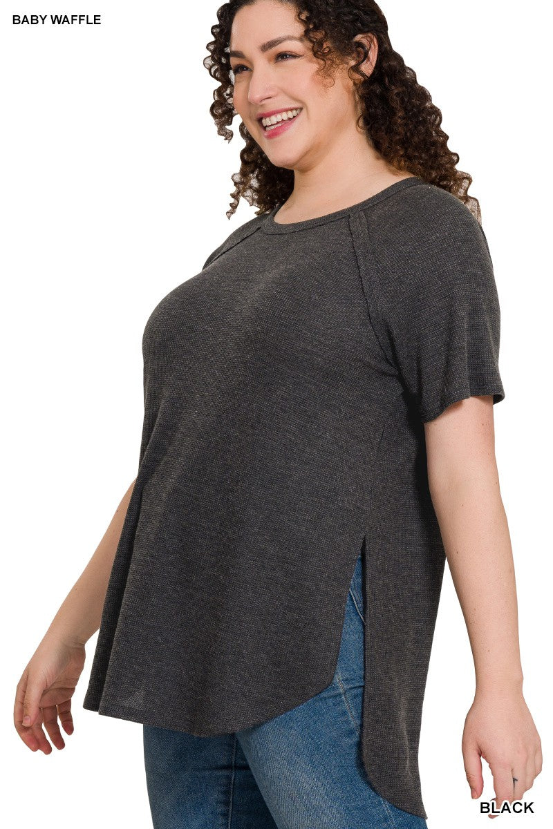 Melage Baby Waffle Short Sleeve Top