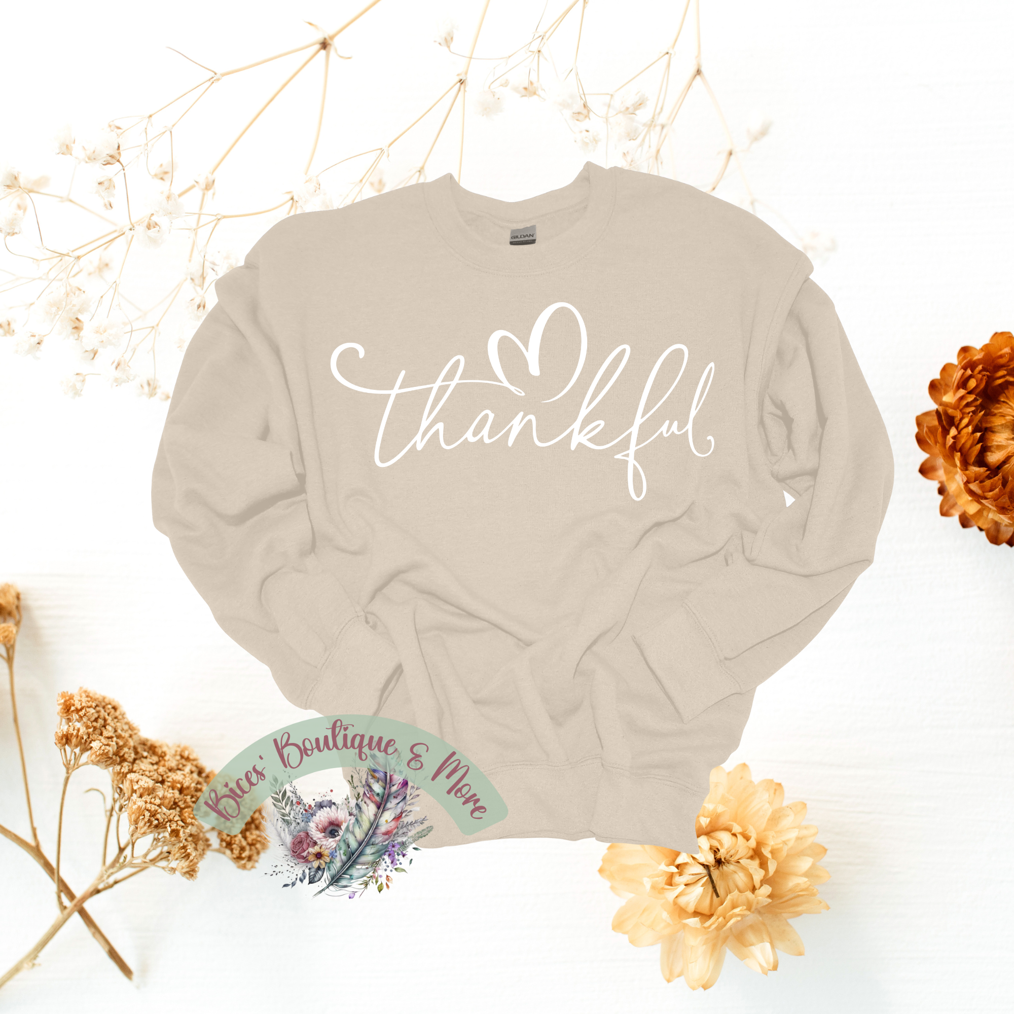 💗 Thankful Heart Script Sweatshirt ✨