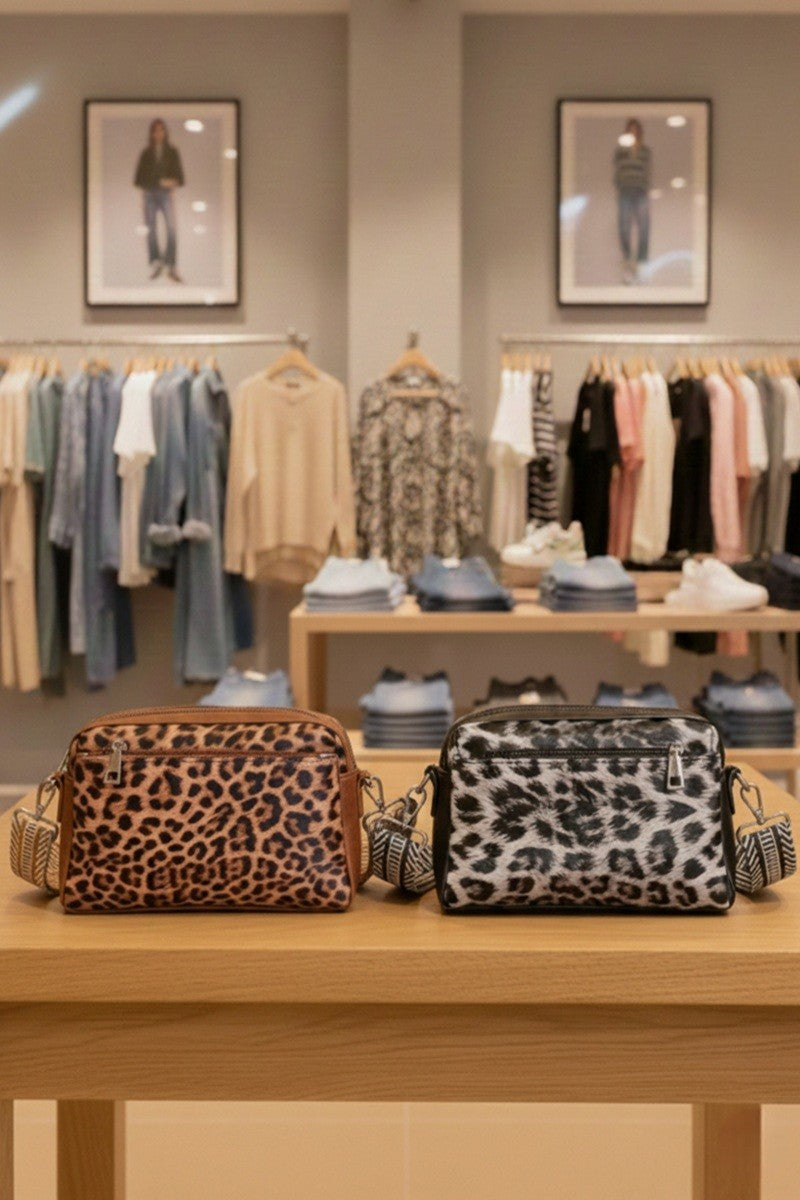 Animal Pattern Crossbody Camera Bag