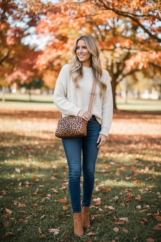 Animal Pattern Crossbody Camera Bag