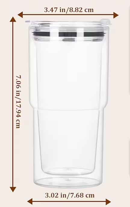 18oz Acrylic Snow Globe Tumbler