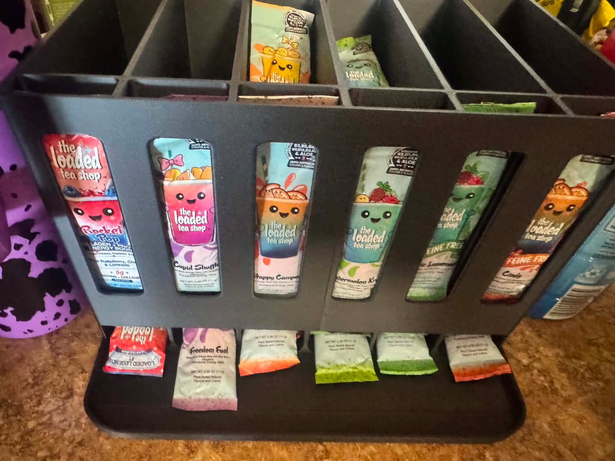 Drink Packet Holder & Dispenser | Kitchen Counter Organizer