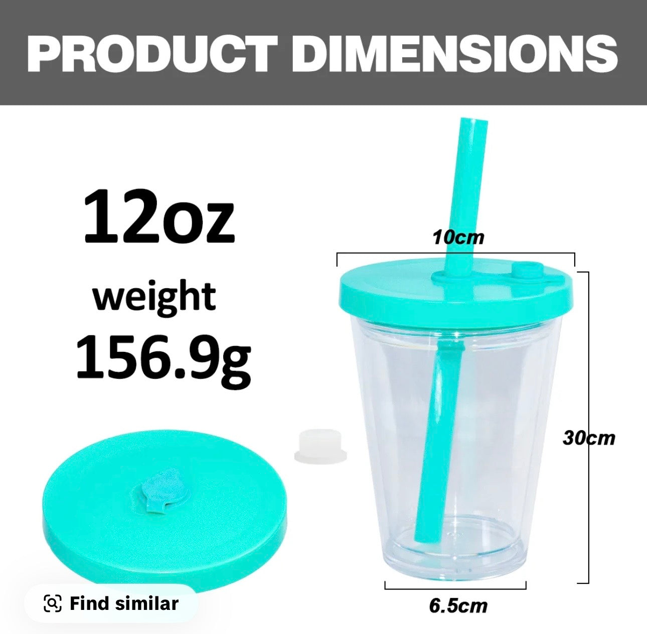 12oz Kids Acrylic Snow Globe