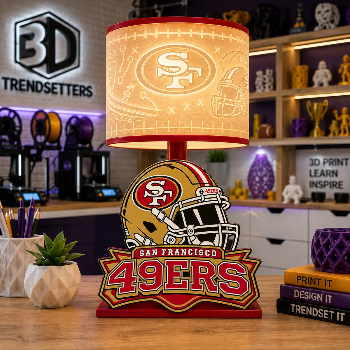 Sports-Themed LED Accent Lamp