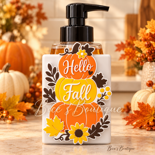 Hello Fall Stacked Pumpkins Interchangeable Faceplate