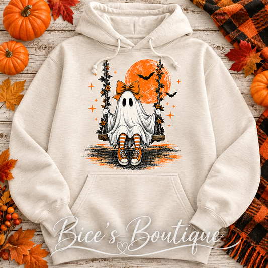 Vintage Swinging Ghost Hoodie