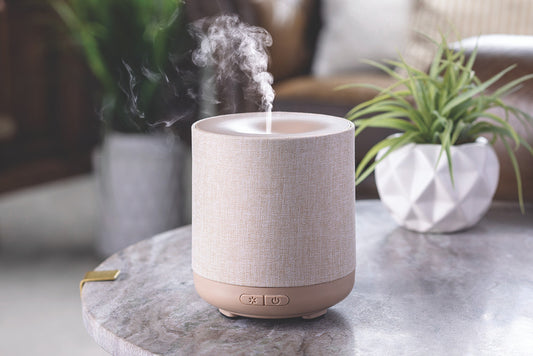 Natural Linen Ultrasonic Essential Oil Diffuser