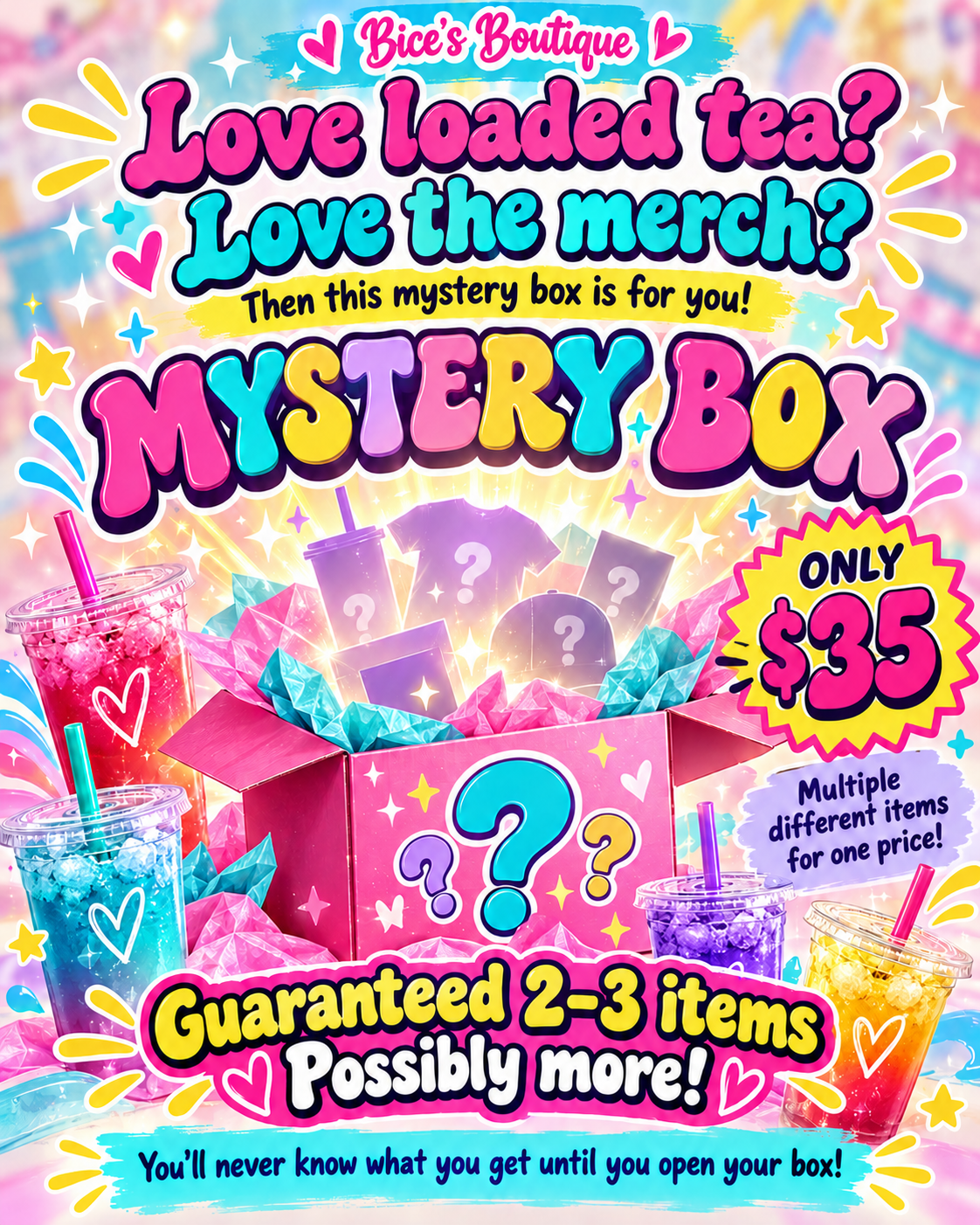 Loaded Tea Merch Mystery Box