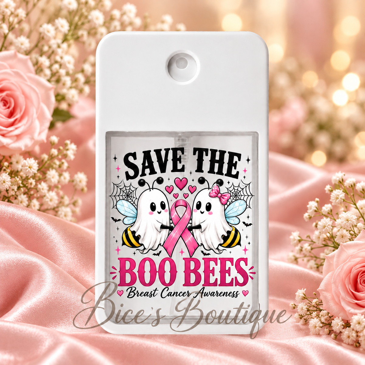 Save the Boo Bees Breast Cancer Awareness Spray Hand Sanitizer