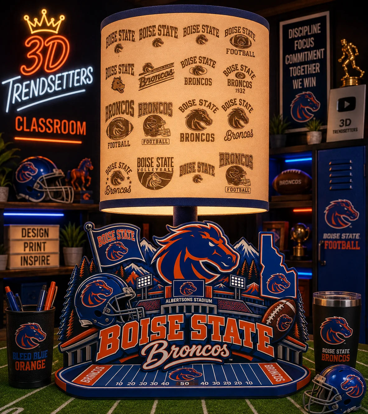 Sports Fan LED Accent Lamp – Multiple Designs Available