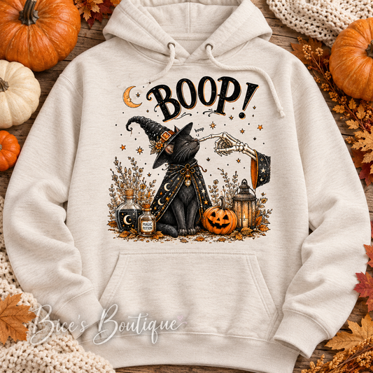 BOOP! Witchy Black Cat Hoodie