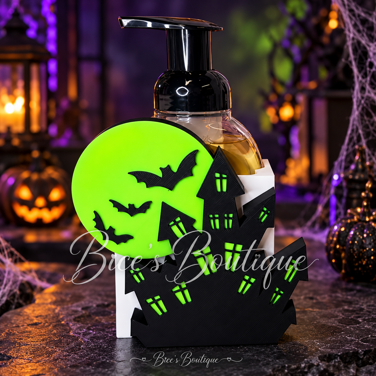 Haunted House & Lime Moon Interchangeable Halloween Faceplate