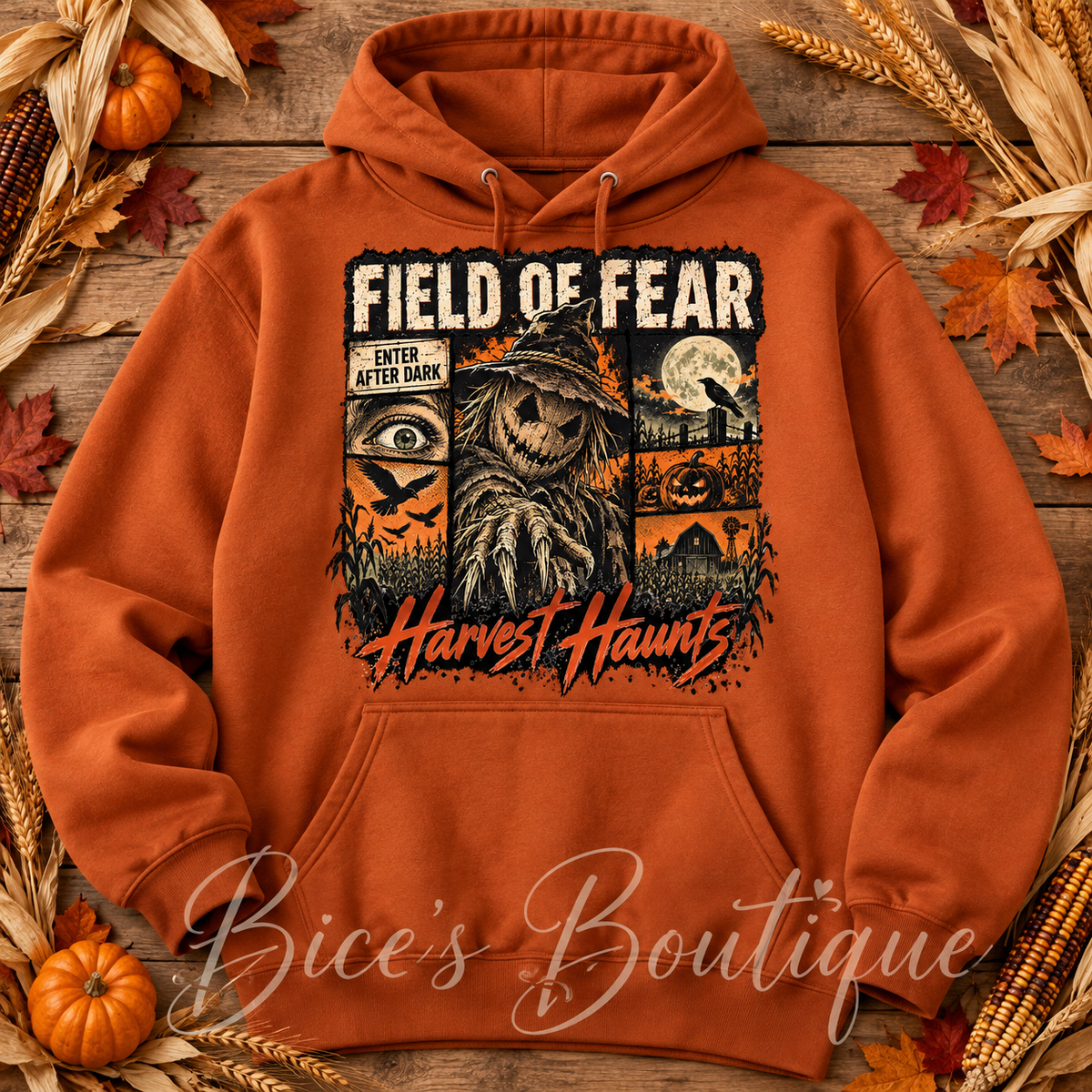 Field of Fear Harvest Haunts Hoodie