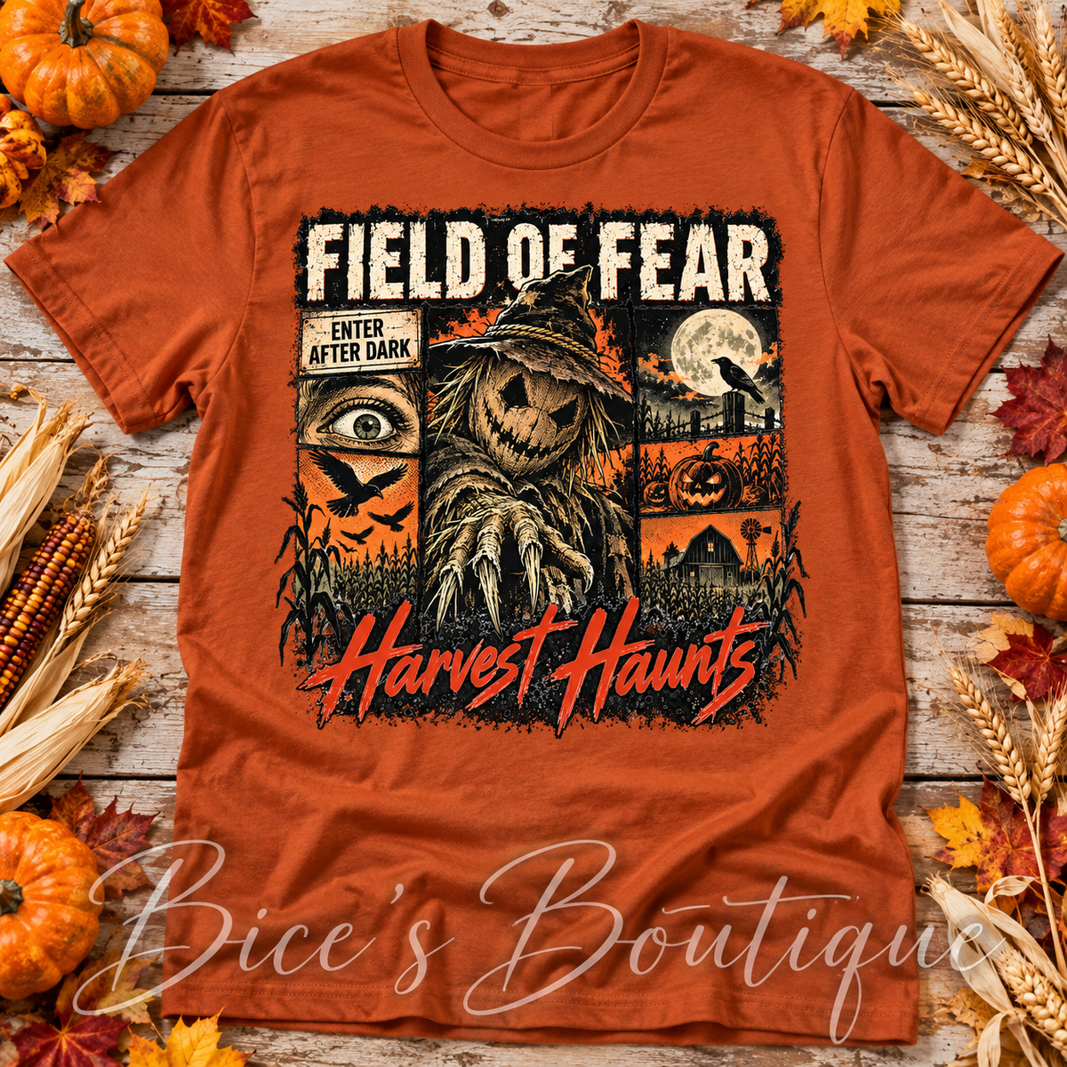 Field of Fear Harvest Haunts Graphic Tee