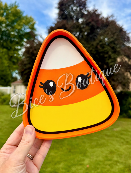 Cute Candy Corn Trinket Tray – 3D Printed Halloween Organizer