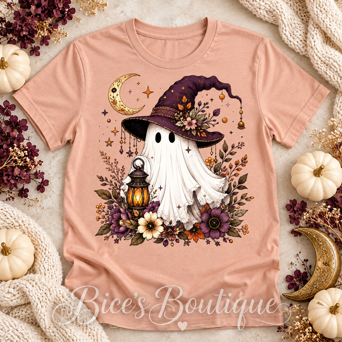 Boho Witch Ghost Graphic Tee
