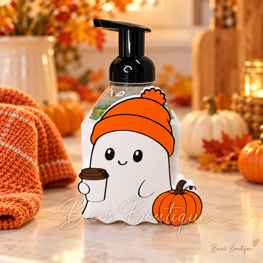 Cozy Beanie Ghost & Pumpkin Interchangeable Faceplate
