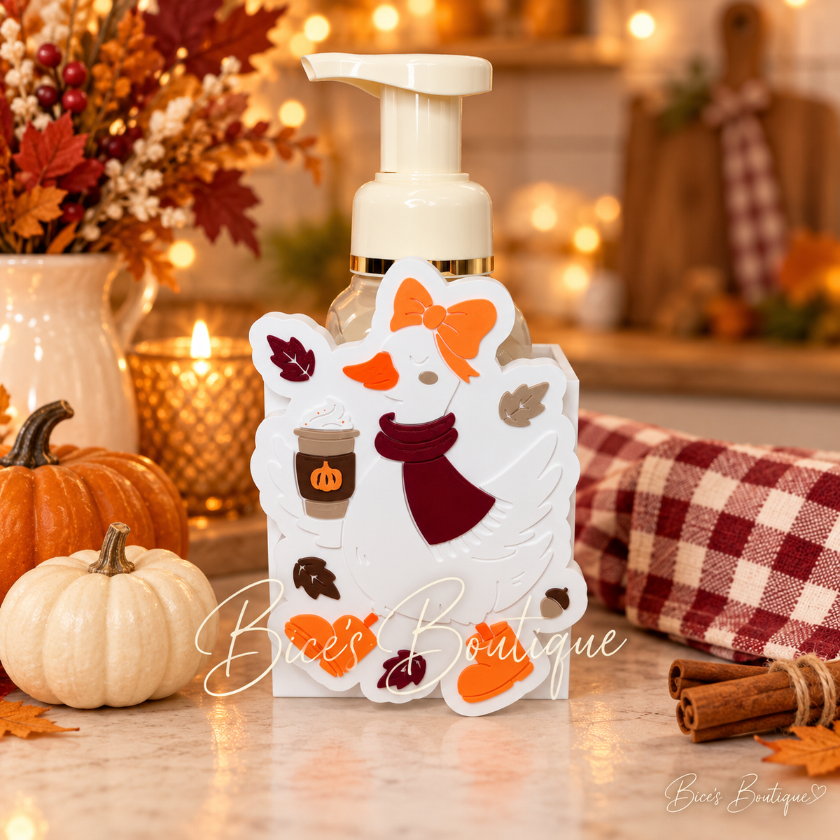 Pumpkin Spice Goose Interchangeable Faceplate
