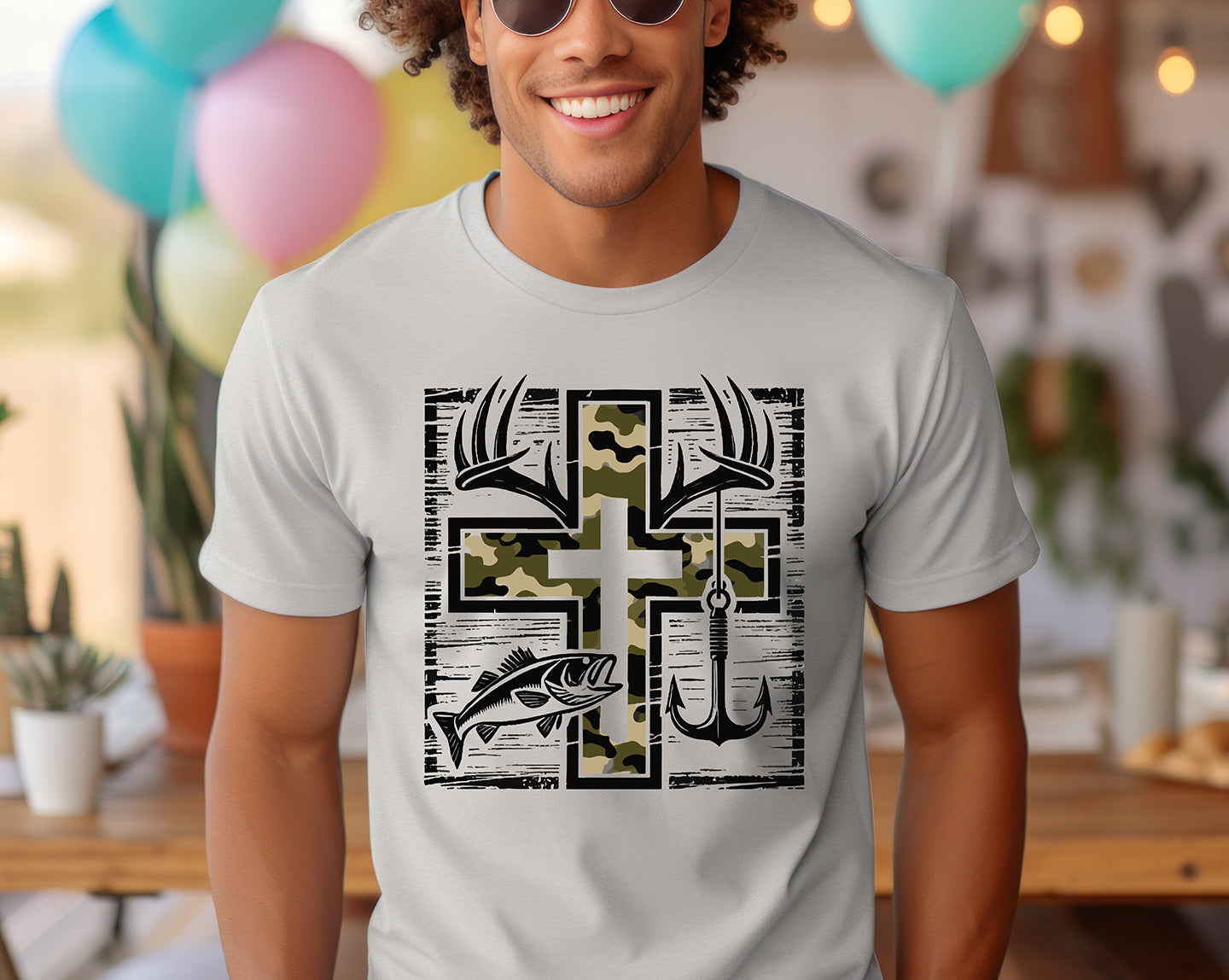 Faith, Hunt & Fish Graphic Tee