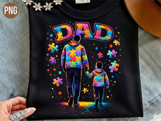 Dad & Son Autism Awareness