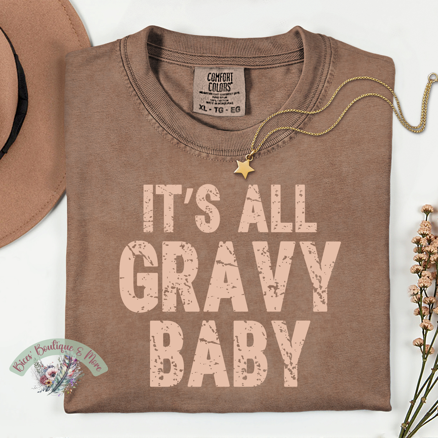 It’s All Gravy Baby Tee | Funny Thanksgiving Shirt | Cozy Fall Graphic Top