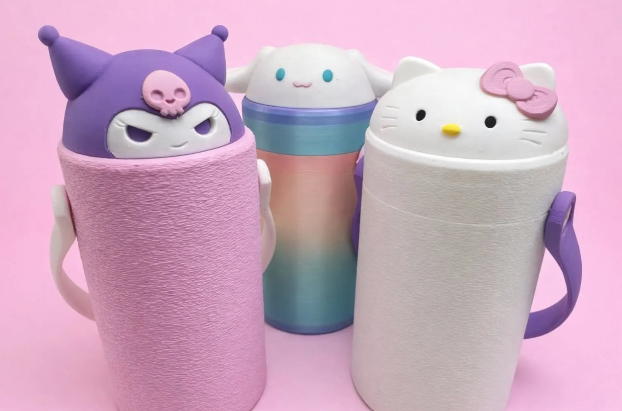 Character-Inspired 12oz Skinny Can Koozie | Cute Can Cooler with Handle