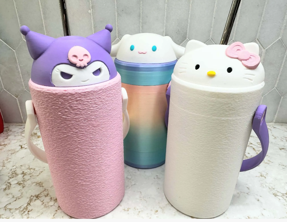 Character-Inspired 12oz Skinny Can Koozie | Cute Can Cooler with Handle