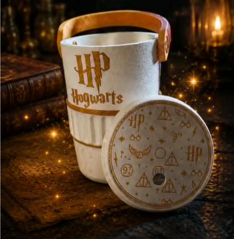 Wizard-Inspired 12oz Skinny Can Koozie | Magical Can Cooler with Handle
