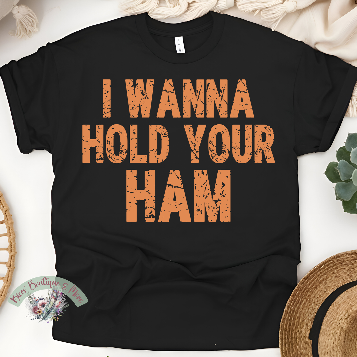 I Wanna Hold Your Ham Tee | Funny Thanksgiving Shirt | Holiday Humor Graphic Top