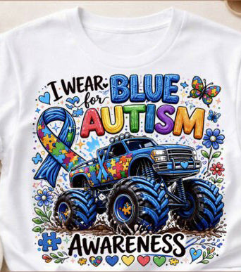 I Wear Blue for Autsim Awareness
