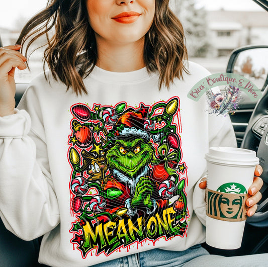 Mean Holiday Vibes Sweatshirt – Sassy Green Christmas Crewneck