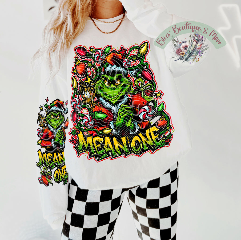 Mean Holiday Vibes Sweatshirt – Sassy Green Christmas Crewneck
