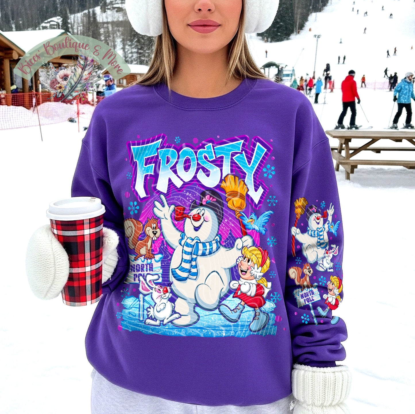 Frosty Winter Wonderland Sweatshirt – Retro Snowman Christmas Crewneck