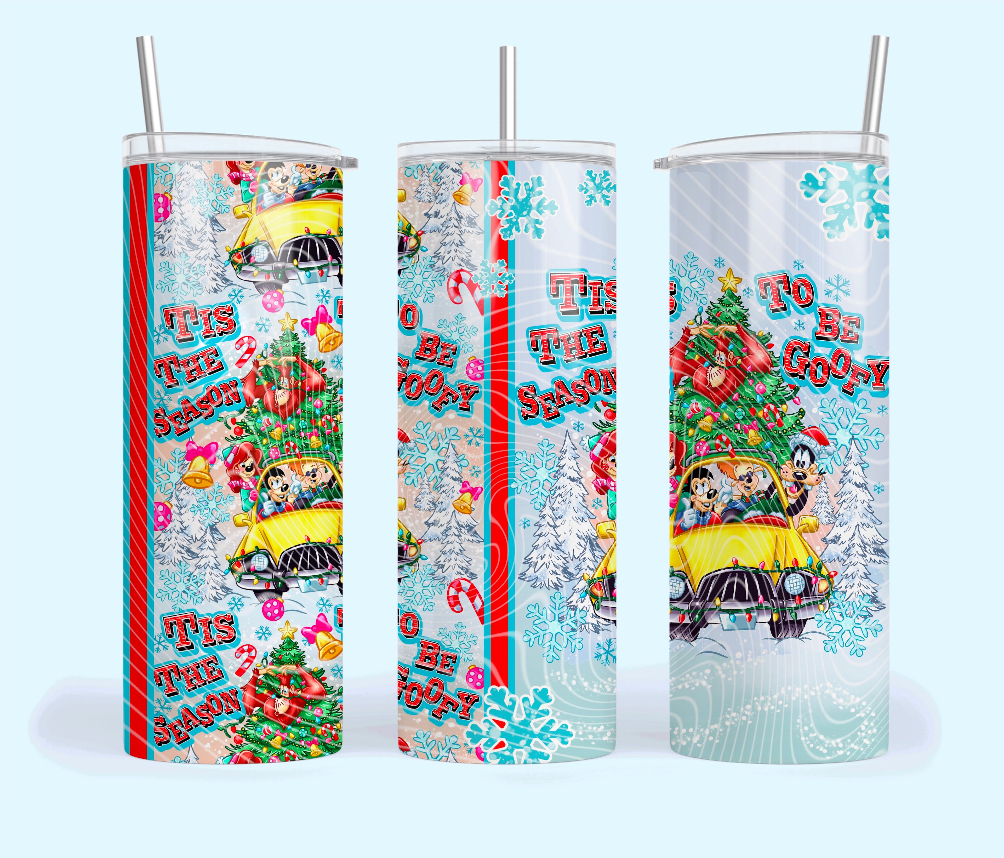 “Tis the Season to Be Silly 20oz Christmas Tumbler – Festive Holiday Car Ride Cup”