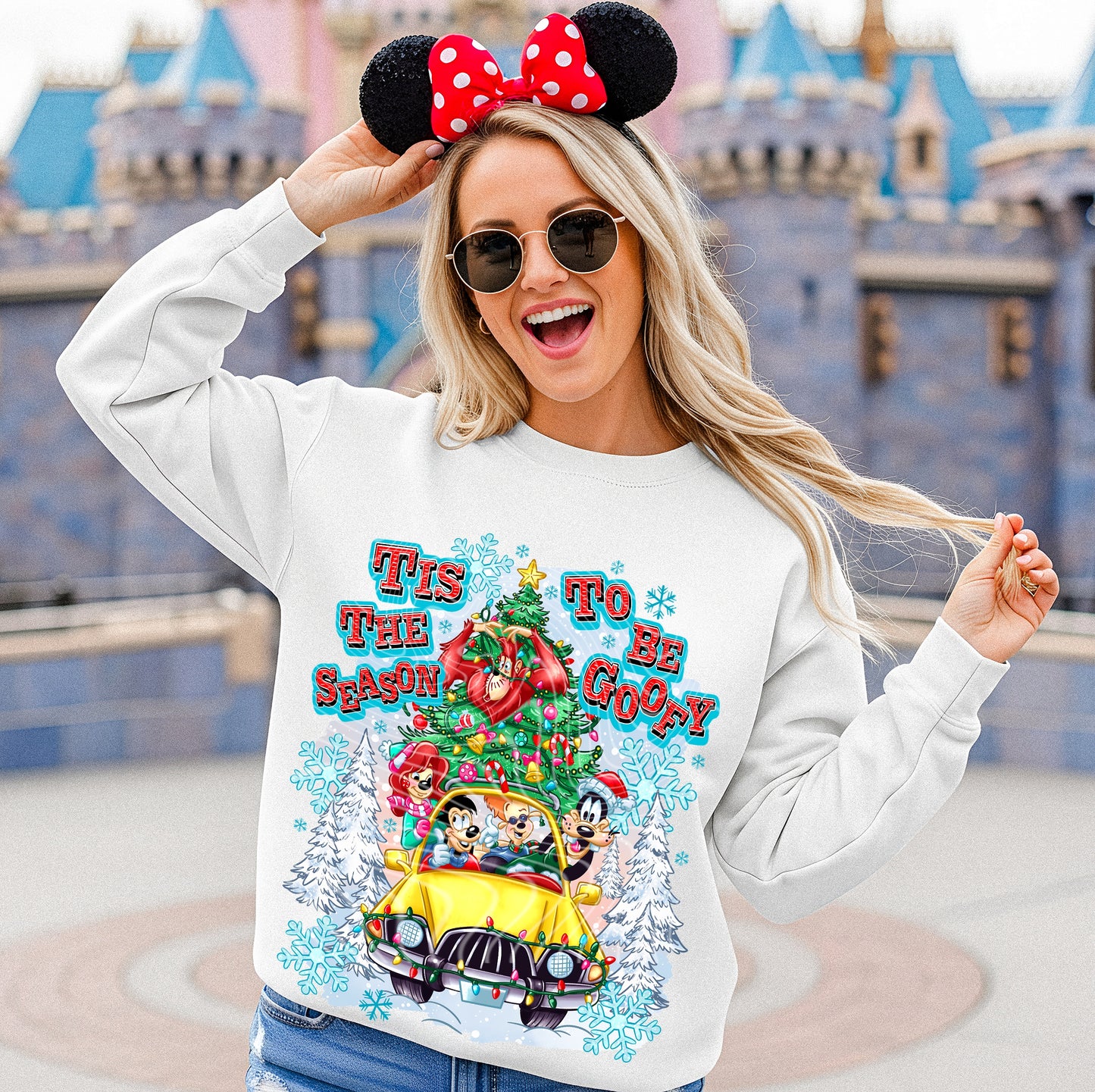 “Tis the Season to Be Silly – Fun Holiday Cartoon Sweatshirt”