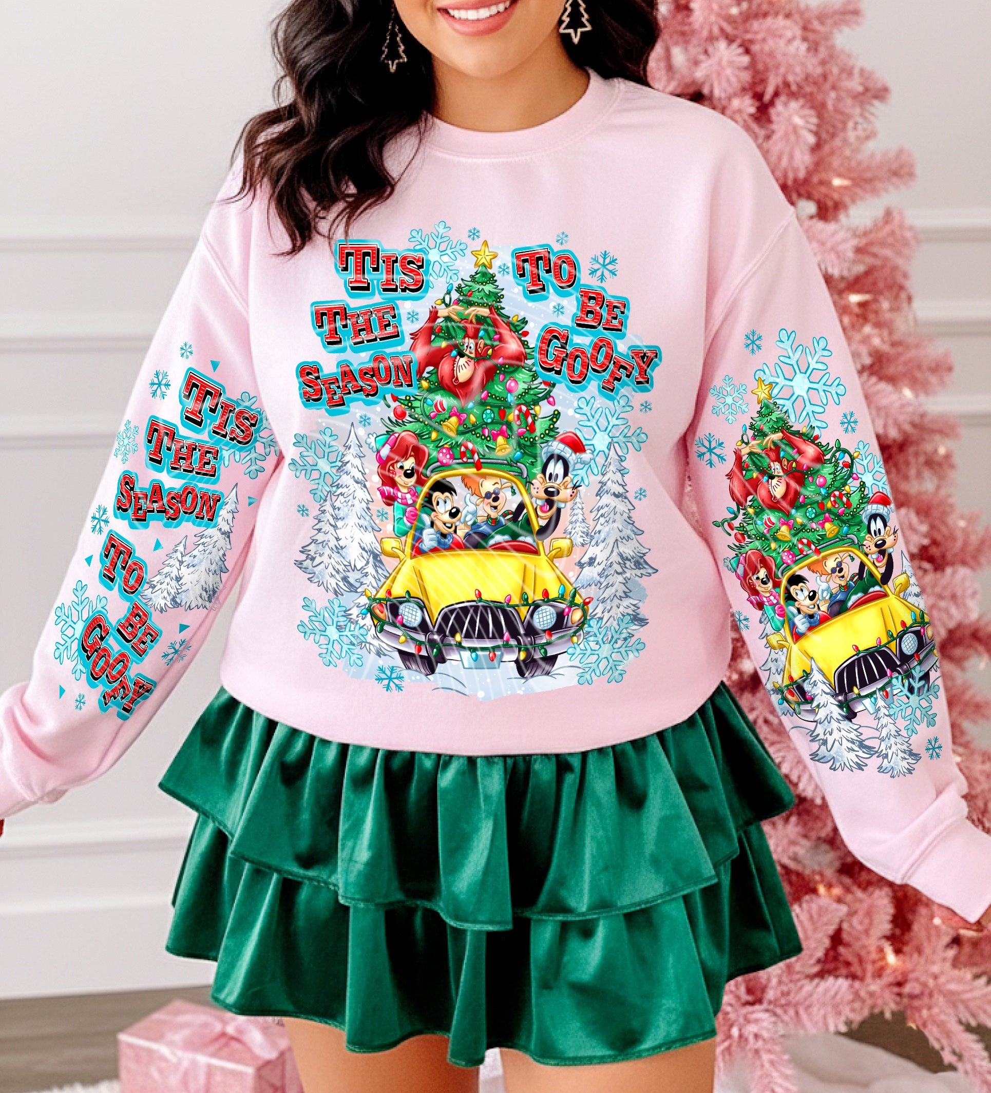 “Tis the Season to Be Silly – Fun Holiday Cartoon Sweatshirt”