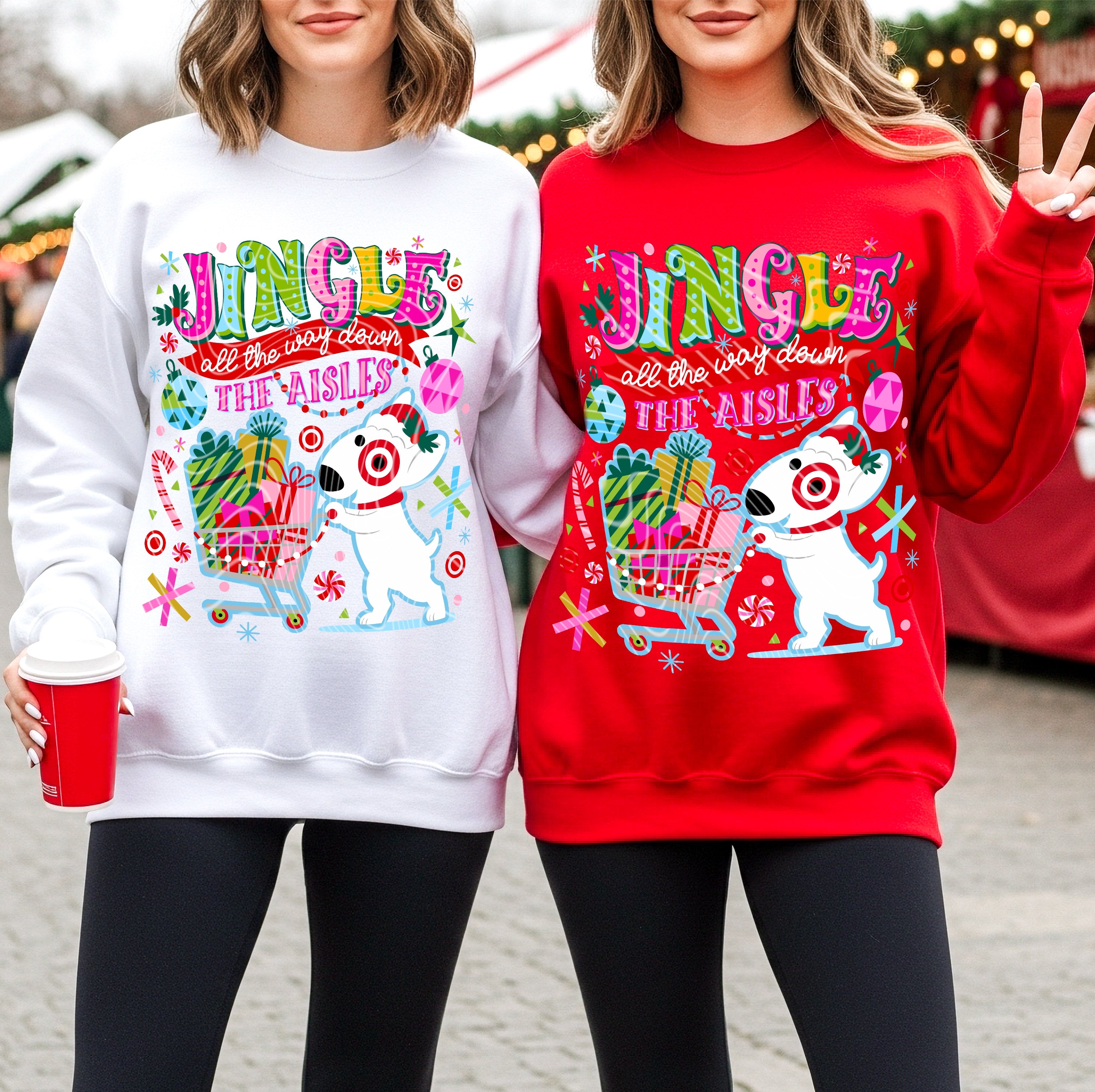 “Jingle All the Way Down the Aisles – Holiday Shopping Sweatshirt”